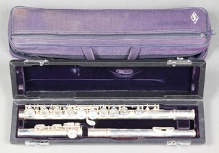 Trafford J James of London, a silver plated fluted marked T J 10X 33853, cased