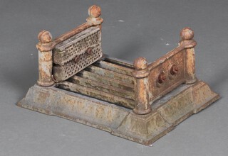 A Victorian cast iron boot scraper