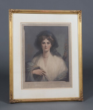 Fred Miller after Ellis Roberts, coloured engraving, portrait of Lady Pole-Carew signed in pencil, no.114, 34.5cm x 33cm 