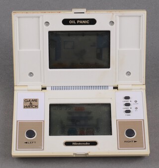 A 1982 Nintendo Game & Watch multi screen game: Oil Panic, model no: OP-51