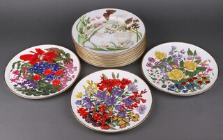 13 Franklin Porcelain Royal Horticultural society plates