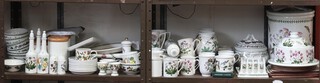 A large quantity of Portmeirion Botanic Gardens china including plates, vases, dishes, bowls, etc, 