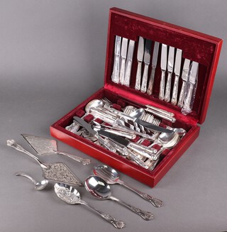 A canteen of silver plated cutlery