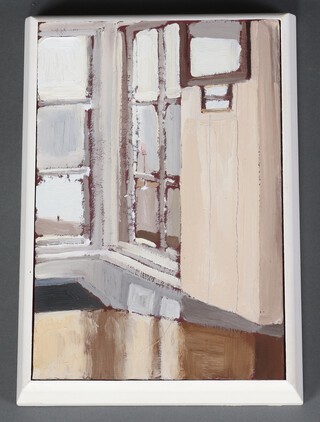 N Dell-White, pastel on board "Outdoor Morning, fisherman's shelter" 33cm x 23cm 