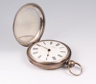 A lady's Continental silver key wind pocket watch the dial inscribed Gouvrnon Geneve, 40mm case