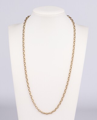A 9ct yellow gold necklace, 52cm, 16.8 grams 