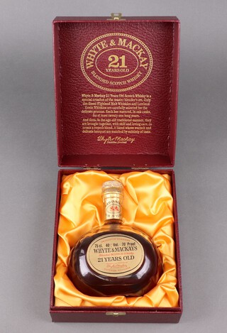A 1980's 70cl bottle of Whyte and Mackay 21 year old blended whisky 