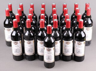 Seven bottles of 1998 Le Chevalier MC Clelland Bordeaux red wine, 16 bottles of 2000 and 7 of 2001 