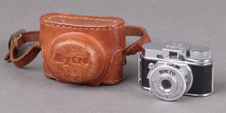 Mycro Camera Company, a 1950s Mycro Mark IIIA miniature camera in a fitted leather case