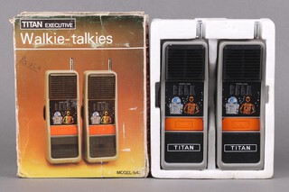 Star Wars, a pair of 1977 Titan Executive walkie talkies decorated R2-D2 and C-3PO