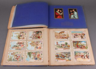 A branded Liebig trade card album "Album Fur Liebig - Bilder" fitted approx. 128 Liebig cards together with "The Munich Master Work" catalogue from the Munich exhibition in 1910 