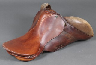A Stubber Swiss leather hunting saddle 