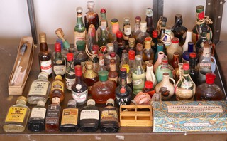 A collection of miniature spirit bottles 