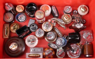 A collection of table lighters 