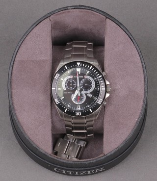 A gentleman's Citizen Eco Drive wristwatch, cased