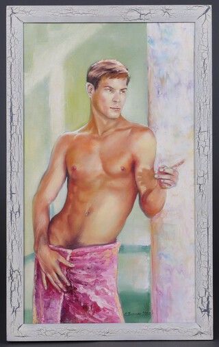 Gena Ivanov, oil on canvas "Your Next, signed and dated 2007 65cm x 37cm 