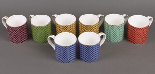 Fortnum and Mason, 8 decorative bone china tea mugs 