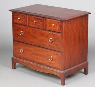 A Stag chest of 3 short and 2 long drawers 71cm h x 82cm w x 44cm d 