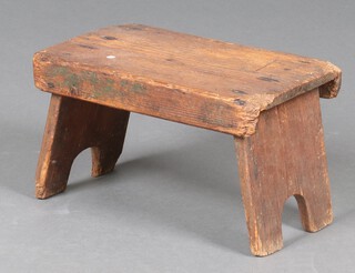 A rectangular dressing table stool 19cm x 33cm x 18cm 