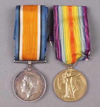 A pair of British War medal and Victory medal to 73648 Gunner A Cole Royal Artillery 