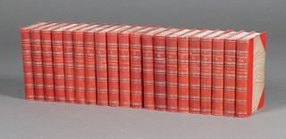 The Biographical Edition of The Works of Charles Dickens in 19 volumes, (20 including miscellaneous papers volume)  London Chapman and Hall 1907,  half bound in red cloth, spine with gilt and raised bands, marbled boards and paste down, 8vo. 