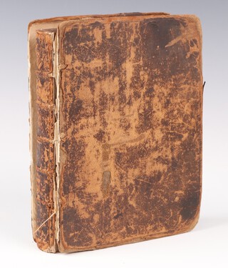 Palladio, Andrea. "The First Book Architecture", 12th edition 1733, bound in brown calf, 8vo
