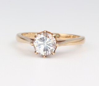 A 9ct yellow gold paste set dress ring, size K, 2.33 grams 