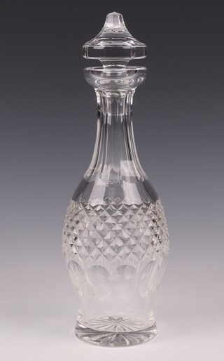 A Waterford Crystal Colleen pattern decanter and stopper 33cm, boxed 