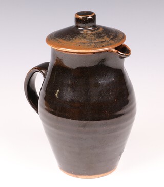 A St Ives Pottery, Bernard Leach style coffee pot 16cm, base with incised mark 