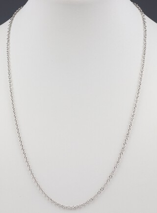 An 18ct white gold chain, 46cm, 4.6 grams