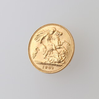 An Edward VII 1902 half sovereign