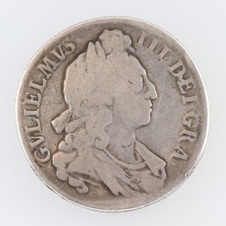 William III 1690 sterling silver crown coin, S3470