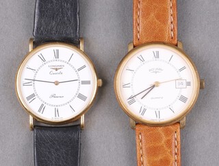 A gentleman's Longines quartz wristwatch and a ditto Rotary wristwatch 