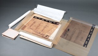 Hasbro Europe, a collection of mid 1990's acetate technical drawing designs for Sindy, Cycling Sindy, etc 