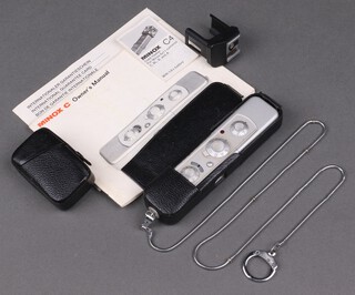 A Minnox C spy camera complete with owner's manual 