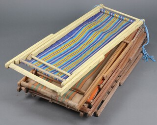 Four vintage folding deck chairs