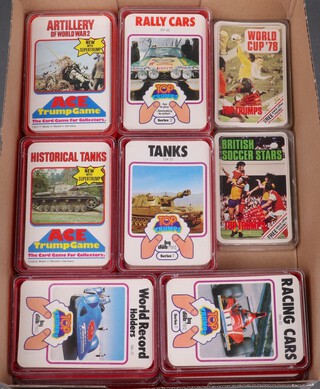 A 1978 World Cup Top Trumps card game together with British Soccer Stars and 12 others 