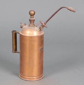 An Enots copper and brass herbicide 39cm 