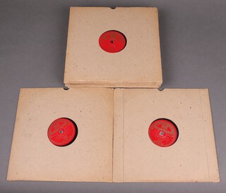 A collection of 16, 78rpm records including Redemption Records "The Great Is Thy Faithfulness", "Under His Wing", "Yes There is Comfort", etc, 9 Evangelical 78rpm records and a HMV 78rpm "I'd Rather Have Jesus"  