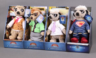 Four Yakov's Toy Shop figures of Meerkats, boxed