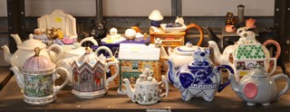 Fifteen various novelty teapots
