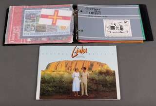 A small album of Jersey Elizabeth II presentation stamps together with a collection of Australian 200 Years of Heritage stamps  