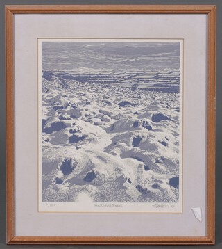 T G Davidson, limited edition print "Snow Covered Borders" no. 31/250, signed and dated '89, 32cm x 27cm 