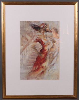Gary Benfield, a limited edition coloured print "Elegance" no.51/750 60cm x 40cm 