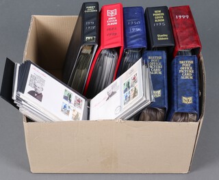 Six albums of first day covers 1971 - 1999, 2 albums of PHQ cards and other PHQ cards 