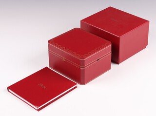 Cartier, a Cartier wristwatch box (box only) complete with outer case 