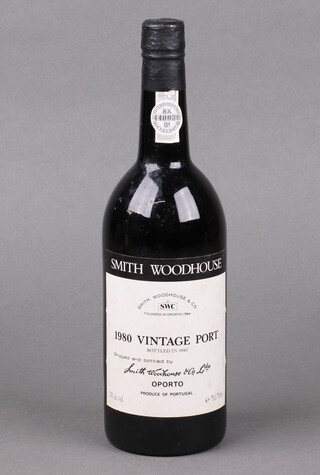 A 75cl bottle of 1980 Smith Woodhouse & Co Vintage Port 