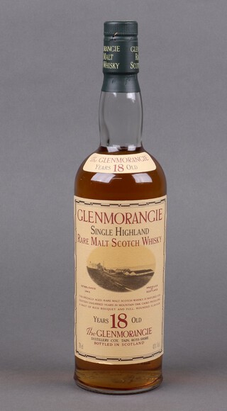 A 70cl bottle of The Glenmorangie 18 Years Old Rare Malt Scotch Whisky 