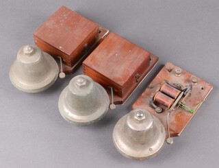Three 1920's internal door bells 