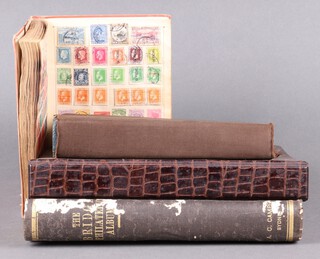 Three albums of used world stamps including GB, Germany, France, Belgium, Ireland, Russia and a ring bound album of used world stamps 